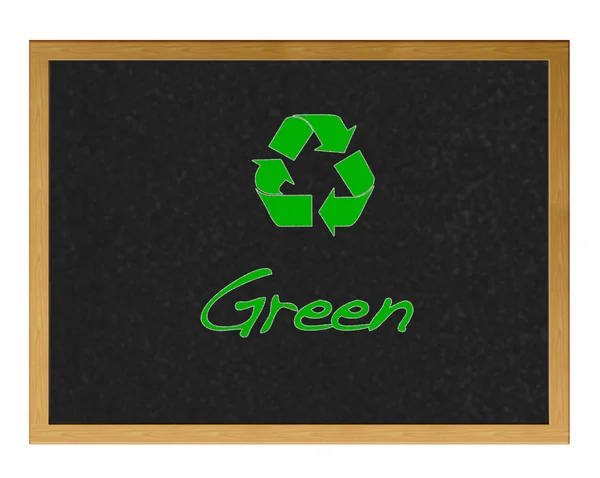 Zöld tábla. — Stock Fotó