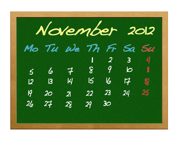 November 2012. — Stock Photo, Image