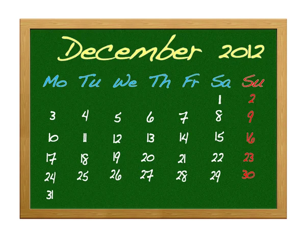 December 2012. — Stock Photo, Image