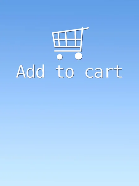 Einkaufswagen digital. — Stockfoto