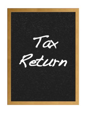 Tax return. clipart