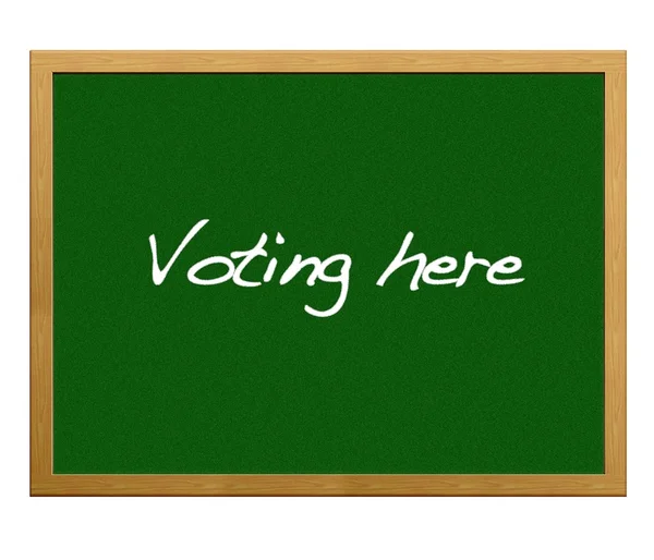 Votazione qui . — Foto Stock