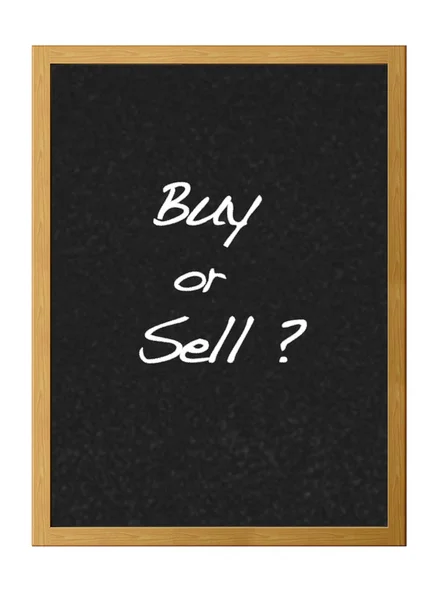 Comprare o vendere . — Foto Stock