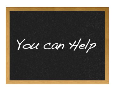 You can help. clipart