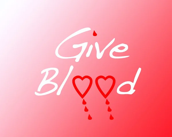 Dê sangue . — Fotografia de Stock