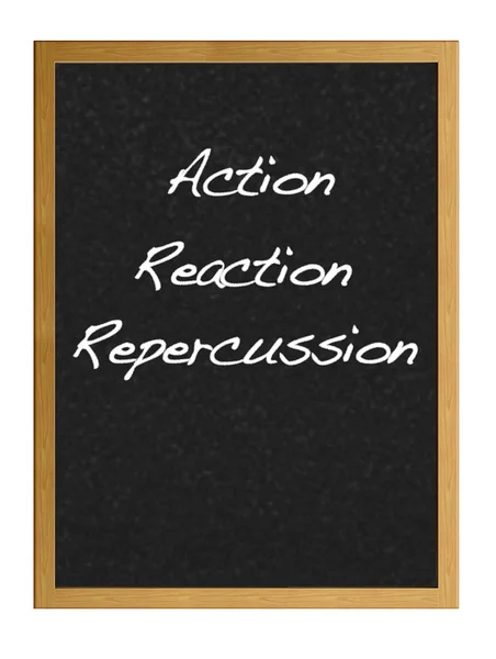 Acción, Reacción, Repercusión . —  Fotos de Stock