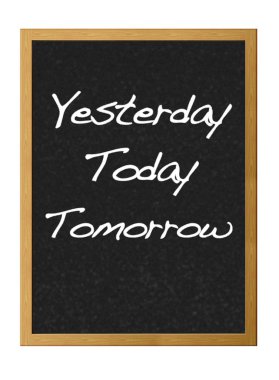 Yesterday, Today, Tomorrow. clipart