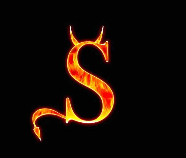 悪魔の s. — ストック写真