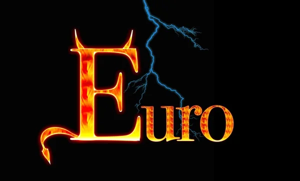 Euro demone . — Foto Stock
