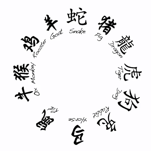 Zodíaco chino. — Foto de Stock