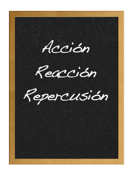 Ação, Reação, Repercussão . — Fotografia de Stock