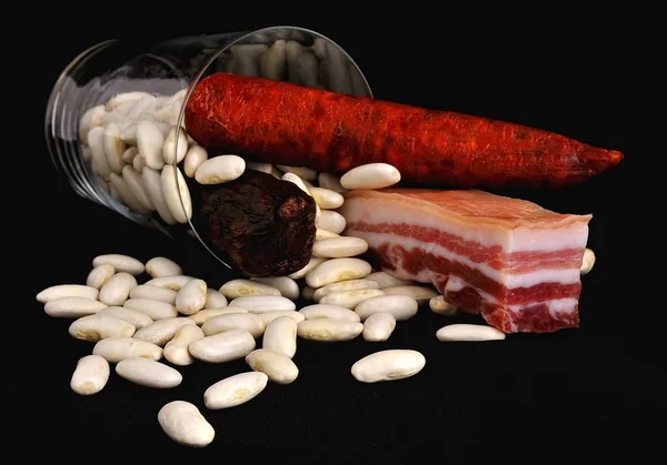 Asturischer Bohneneintopf. — Stockfoto