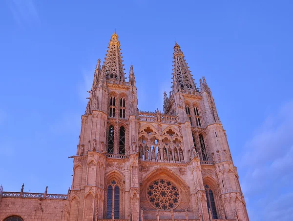 Façade of the Cathedral of Burgos. — 图库照片