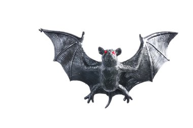 Isolated bat. clipart