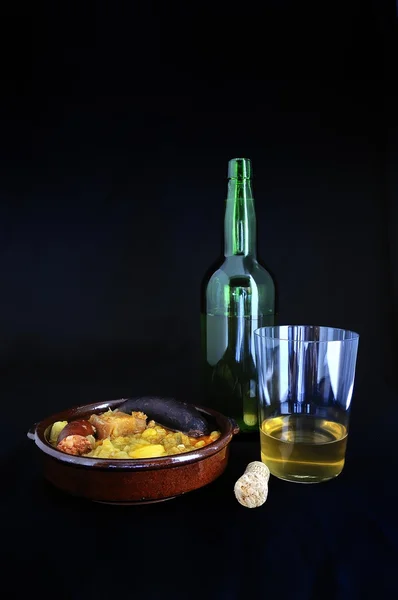 Elma suyu ve lahana pot. — Stok fotoğraf