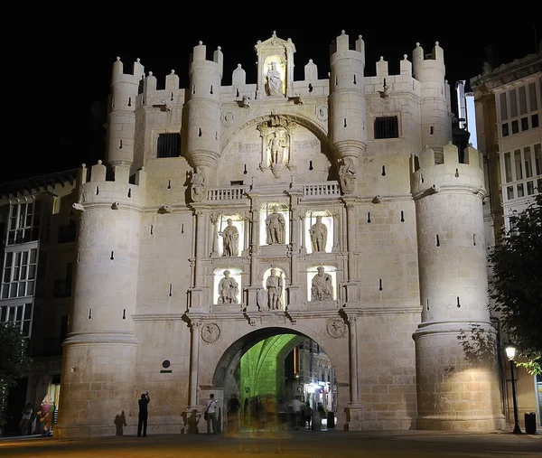 Arco de Santa Maria, Burgos, Espanha. — Fotografia de Stock