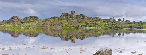 stock image Lake in Barruecos.