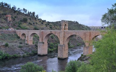 Köprü alcantara, caceres, İspanya.