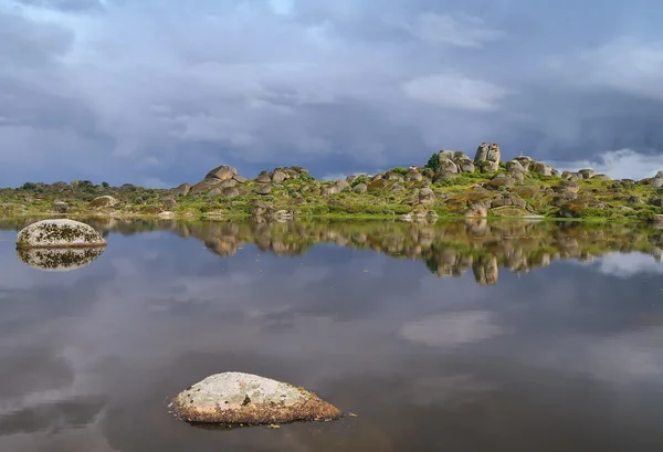 stock image Lake in Barruecos.