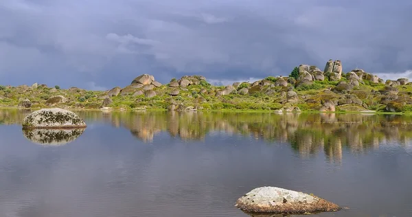 stock image Lake in Barruecos.