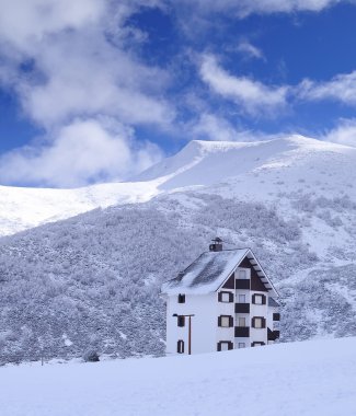 Mountain lodge.