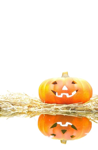 Хэллоуинская тыковка. — стоковое фото