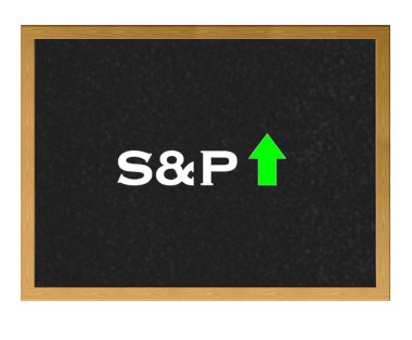 S&P positive. clipart