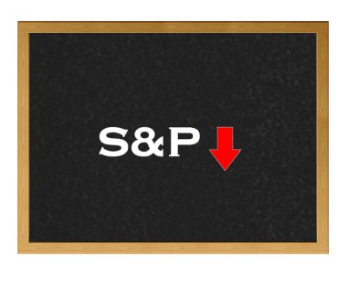 S&P negative. clipart