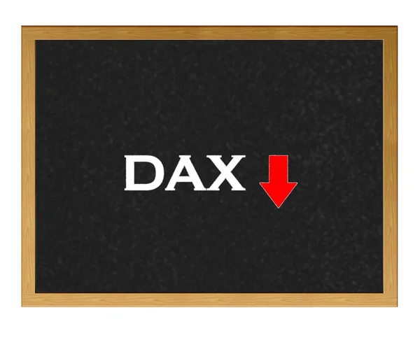 Dax 指数负. — 图库照片