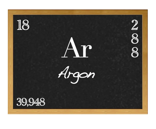 Argon, Ar. — Zdjęcie stockowe