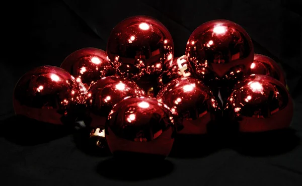 Jul röda klot — Stockfoto