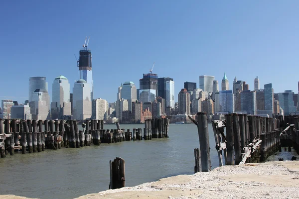 Freedom Tower a New York Skyline dal Liberty State Park — Foto Stock