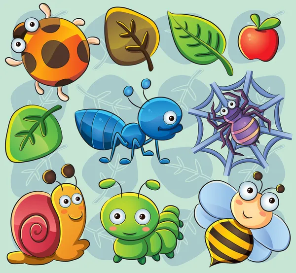 Bugs mignons — Image vectorielle