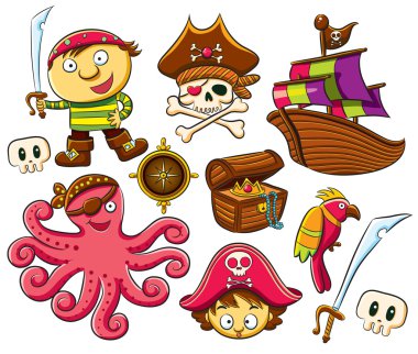 Pirate Collection Set clipart