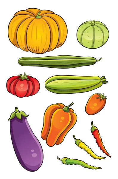 Vegetables Collection — Stock Vector