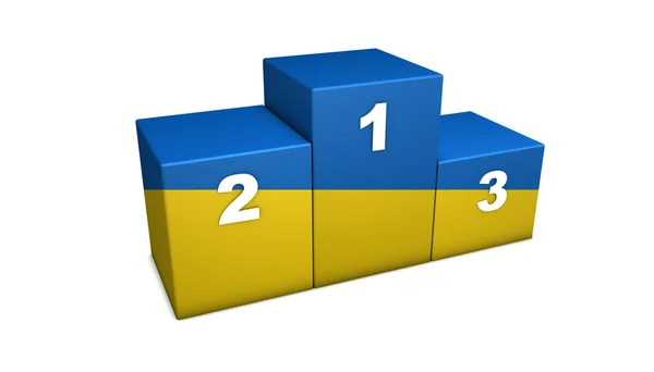 Ukraine Podium — Stock Photo, Image