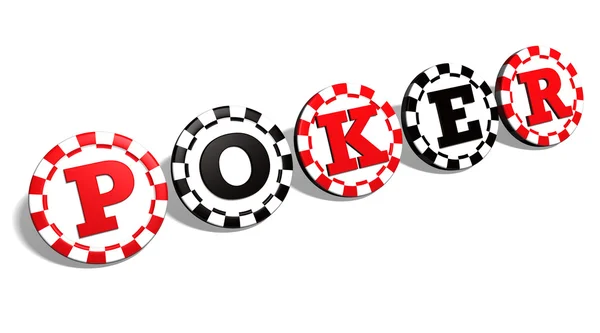 Pokermarker tecken — Stockfoto