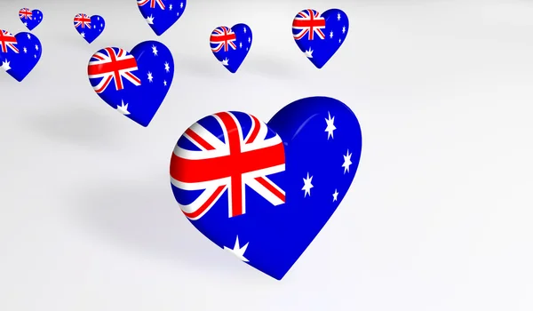 Australian Hearts — Stock Photo, Image
