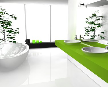 banyo yeşil
