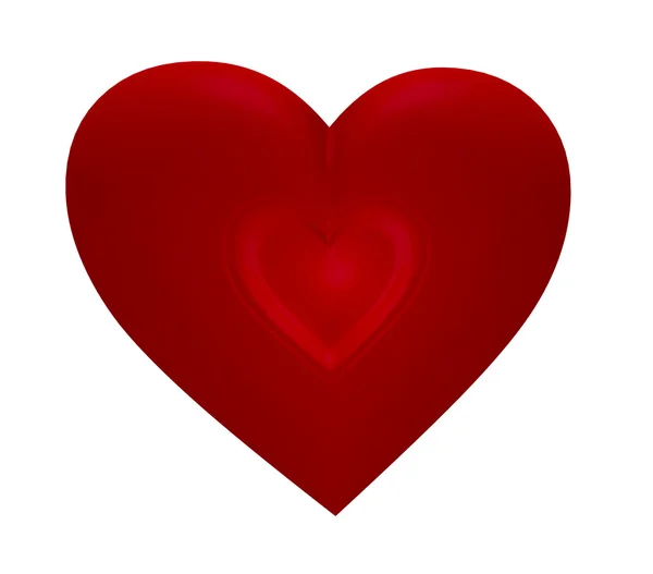 Rött hjärta — Stockfoto