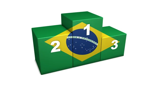 巴西 Podium 3d 渲染. — 图库照片