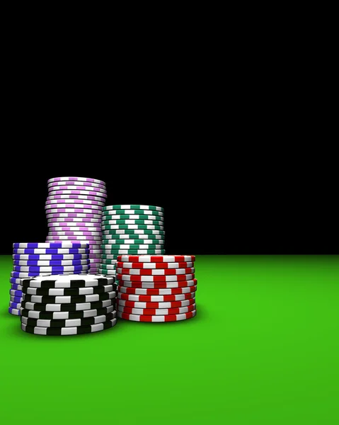 Casino chips bakgrund — Stockfoto