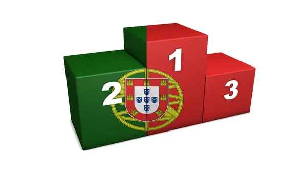 Portugalski podium — Zdjęcie stockowe