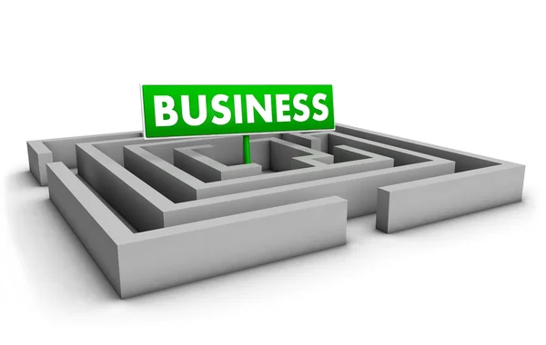 ビジネスの迷宮 — ストック写真
