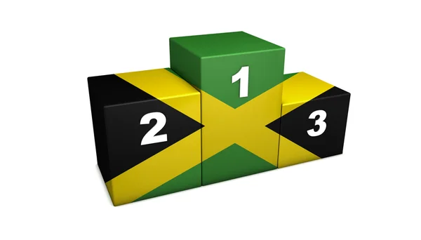 Podio jamaicano — Foto de Stock