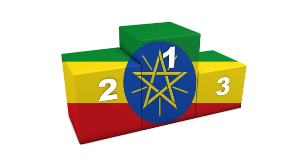 エチオピアの表彰台 — ストック写真