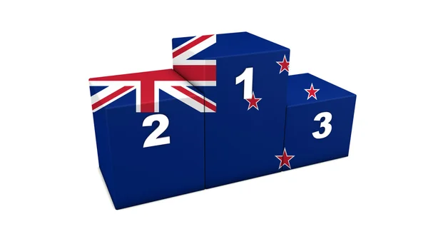 Nieuw-Zeeland podium — Stockfoto