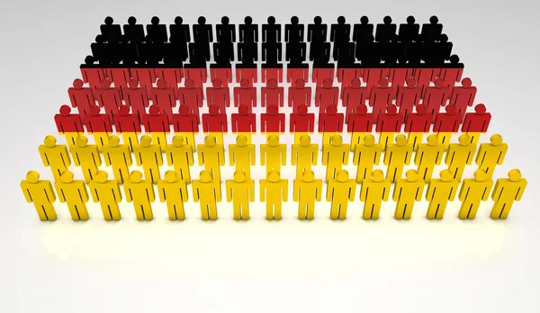 Duitse parade — Stockfoto