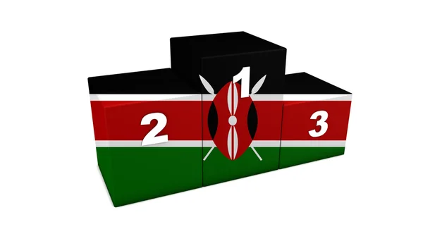 Podium queniano — Fotografia de Stock
