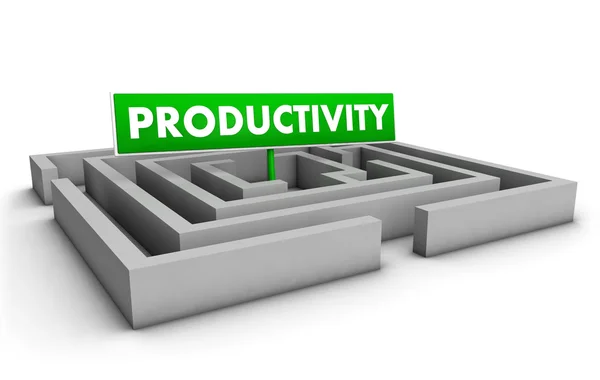 Produktivitet labyrint — Stockfoto